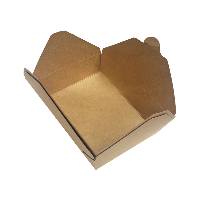 #2, Kraft Paper Takeout Box, 49oz, 1450ml | 200/BX