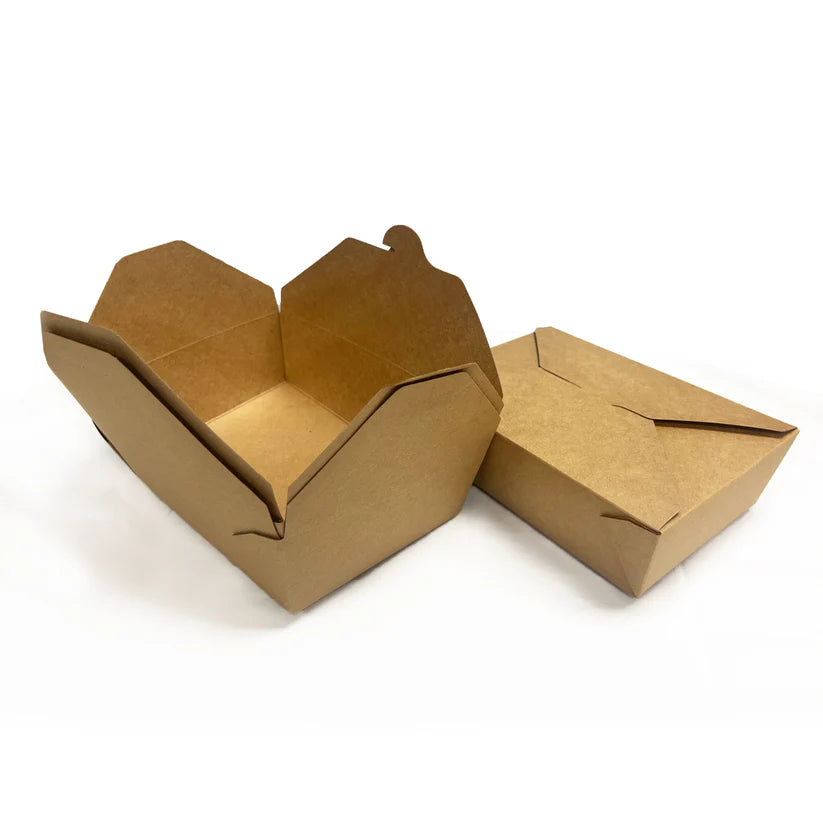 #3, Kraft Paper Takeout Box, 66oz, 1950ml | 200/BX