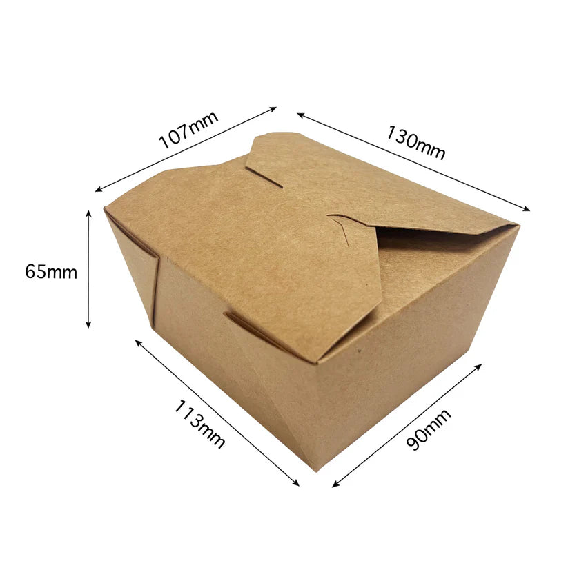 #1, Kraft Paper Takeout Box, 26oz, 770ml | 400/BX